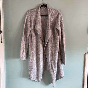 S. Oliver marbled grey long cardi sweater